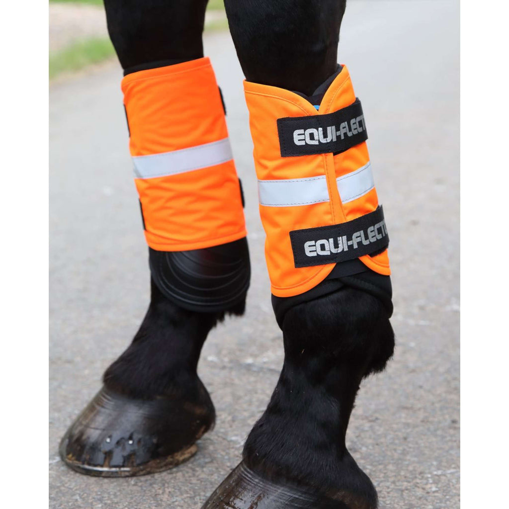 Equi-Flector by Shires Arm/been band Reflecterend Oranje