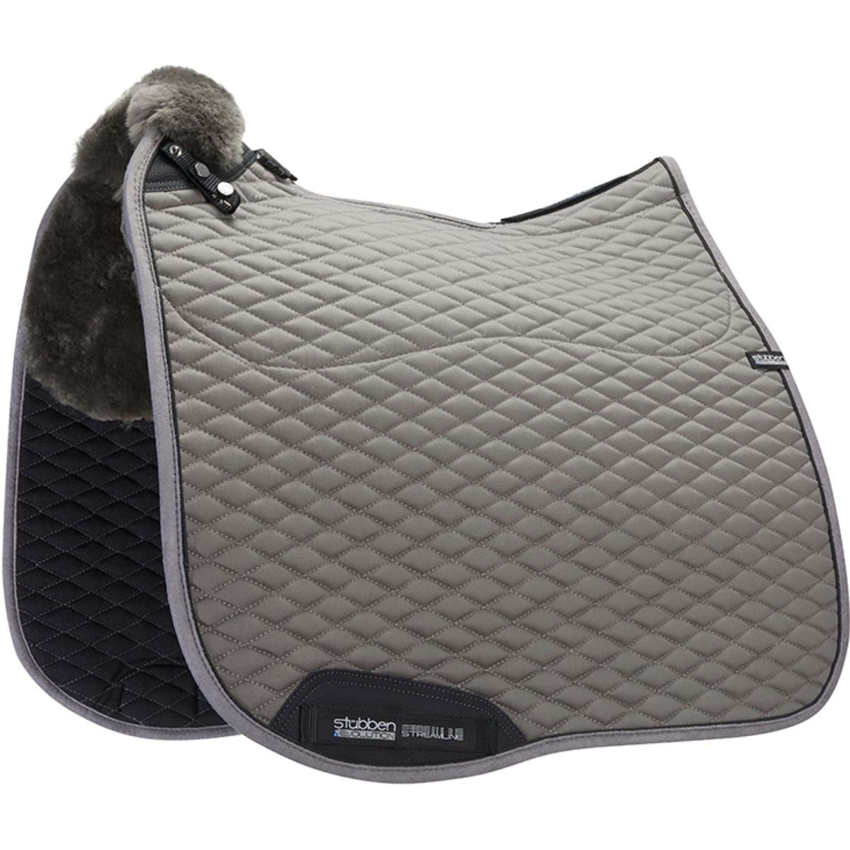Stübben Zadeldekje Streamline Dressuur Lamsvel Grijs