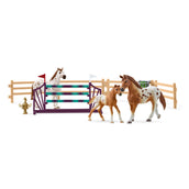 Schleich Playset Horse Club Horse Club Lisa’s Toernooitraining Bruin/Paars/Blauw