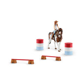 Schleich Playset Horse Club Horse Club Hannahs Western Rijset Bruin/Wit