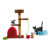 Schleich Playset Farm World Wandeling Met Een Schattig Katje Rood/Bruin/Wit