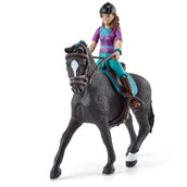 Schleich Playset Horse Club Lisa & Storm Zwart/Paars