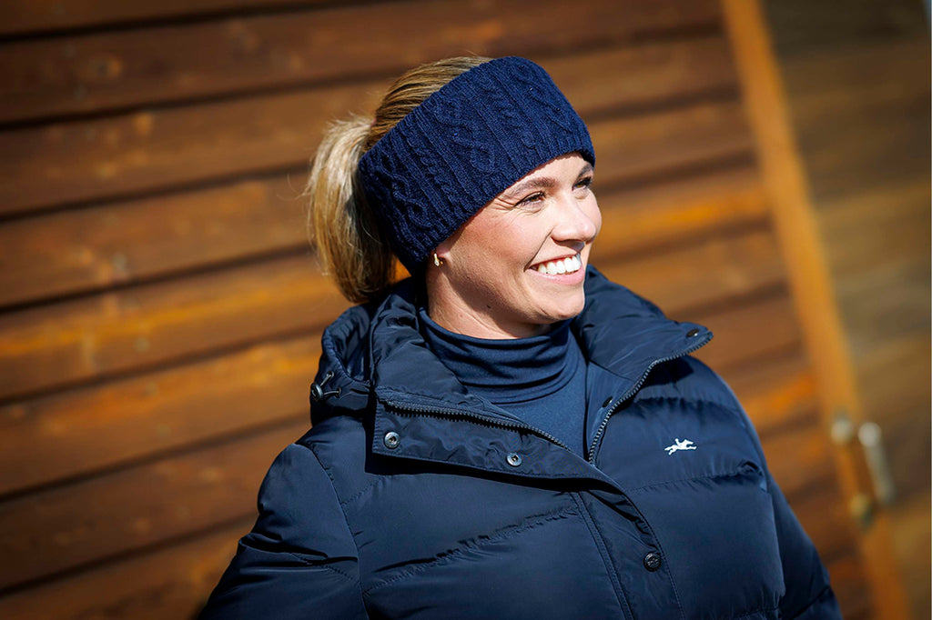 Schockemöhle Hoofdband Braided Donker Navy