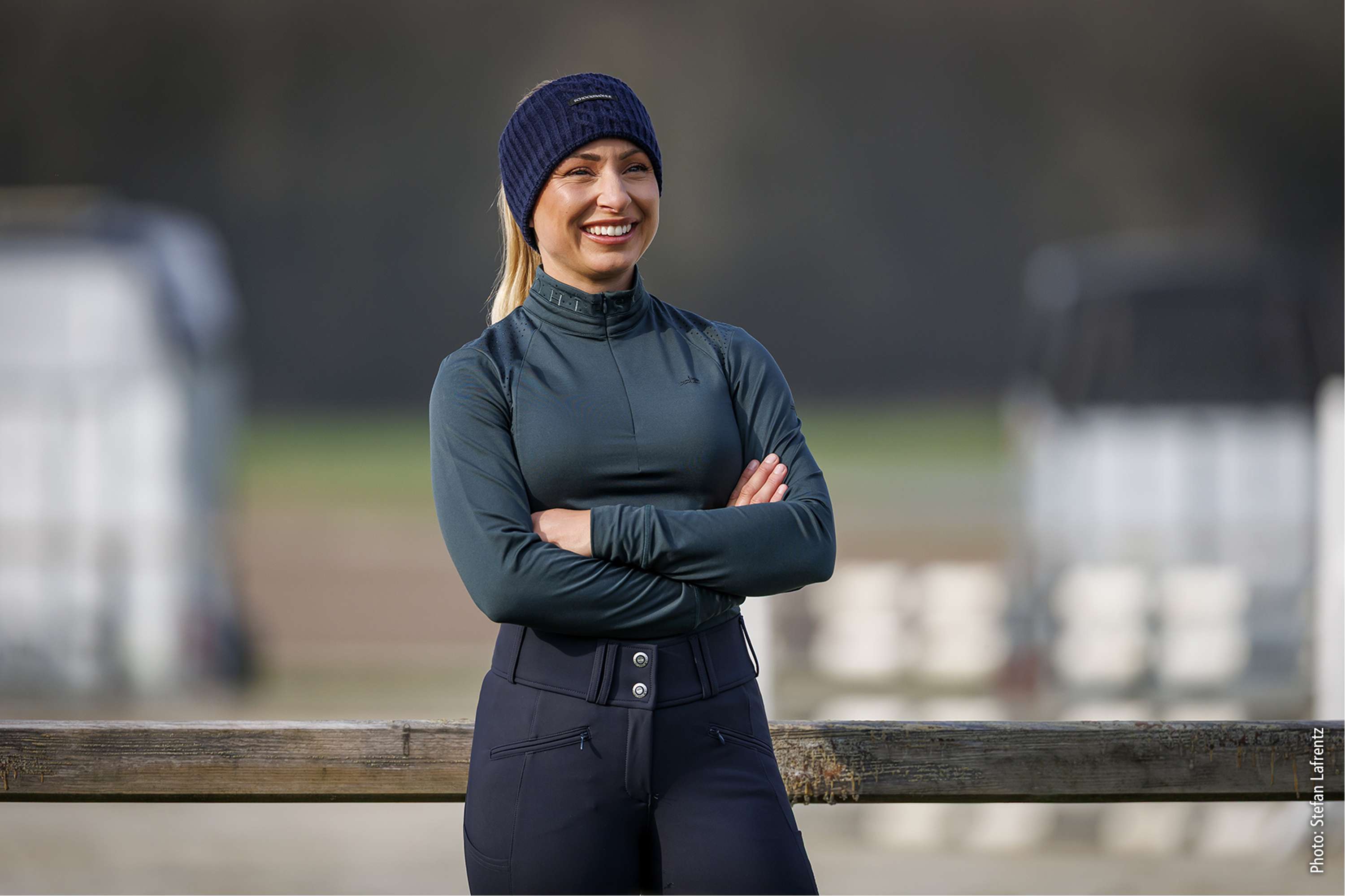 Schockemöhle Hoofdband Braided Donker Navy