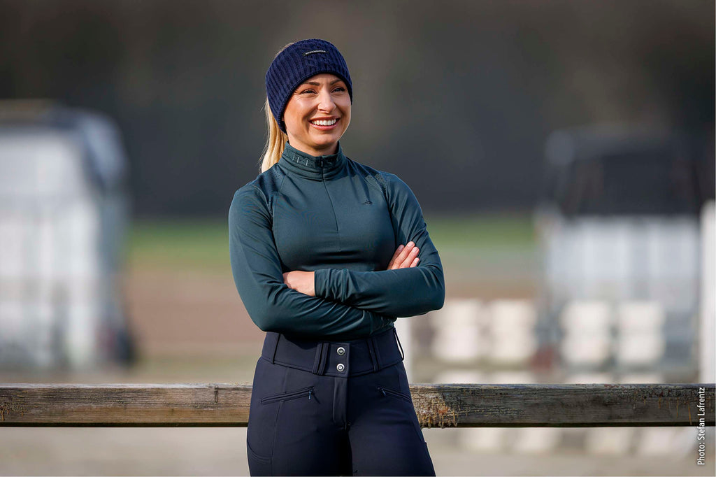 Schockemöhle Hoofdband Braided Donker Navy