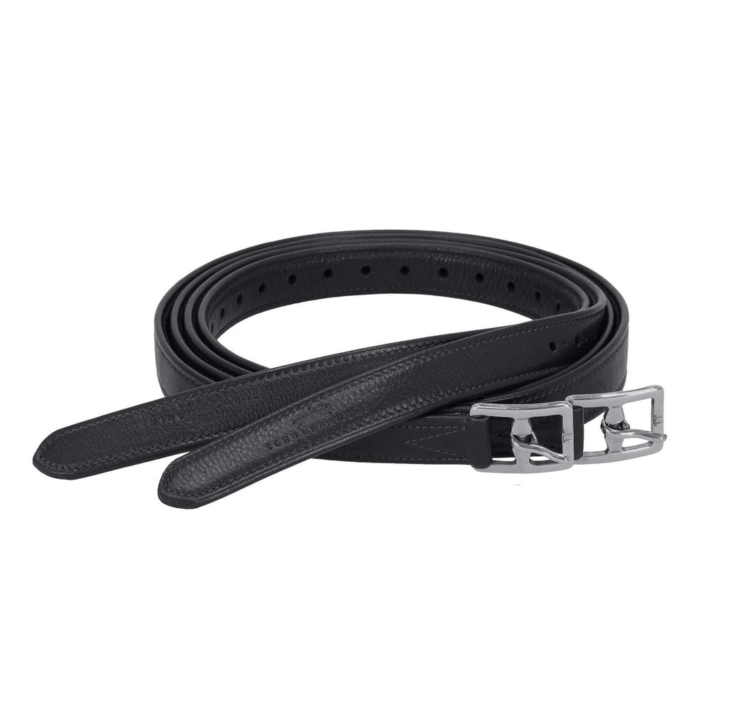 Schockemöhle Stijgbeugelriemen Colorado Soft Zwart/Zilver