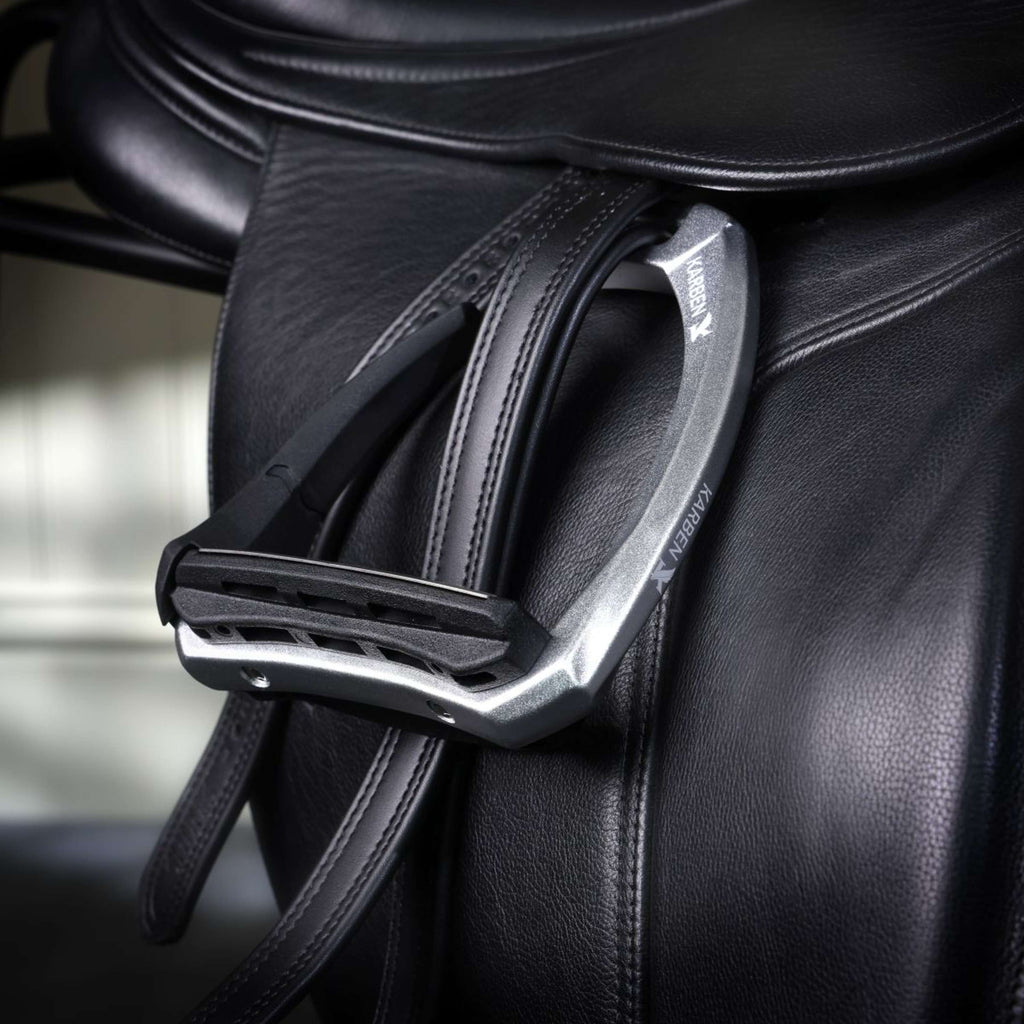 Karben by Shires Stijgbeugels Ultra Grip FX Zwart