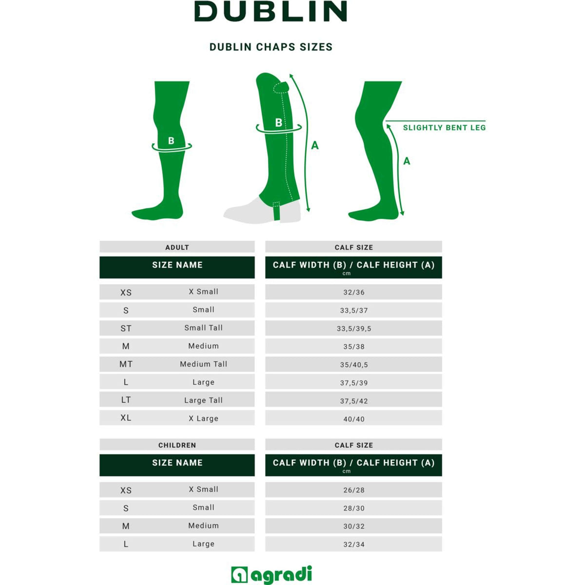 Dublin Chaps Stretch Fit Kids Zwart/Patent Piping