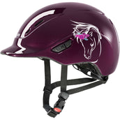 Uvex Cap Kidoxx Flower Shiny Burgundy