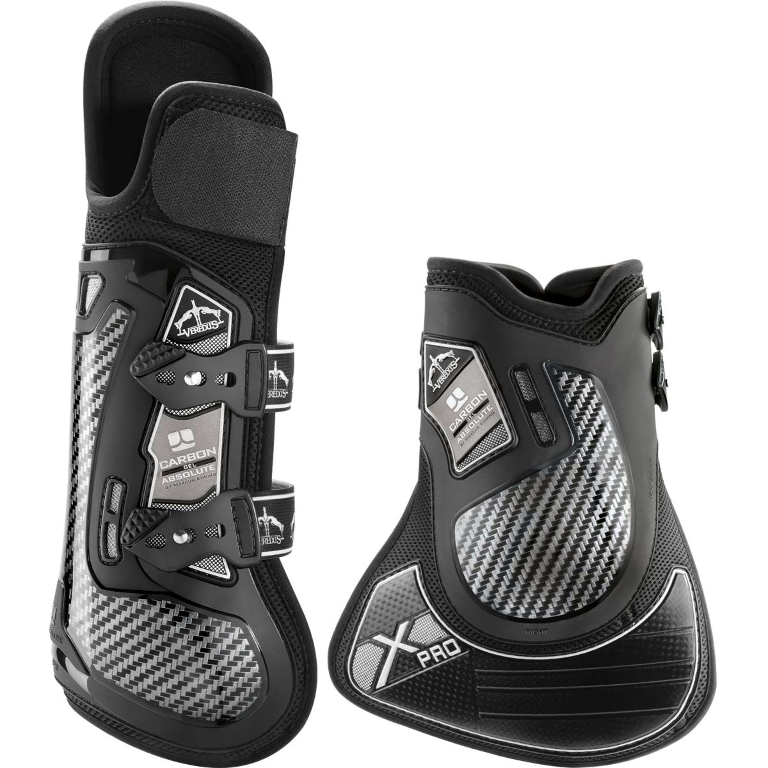 Veredus Peesbeschermers Carbon Gel Absolute X Pro Front Zwart Veredus Peesbeschermers Carbon Gel Absolute X Pro Front Zwart