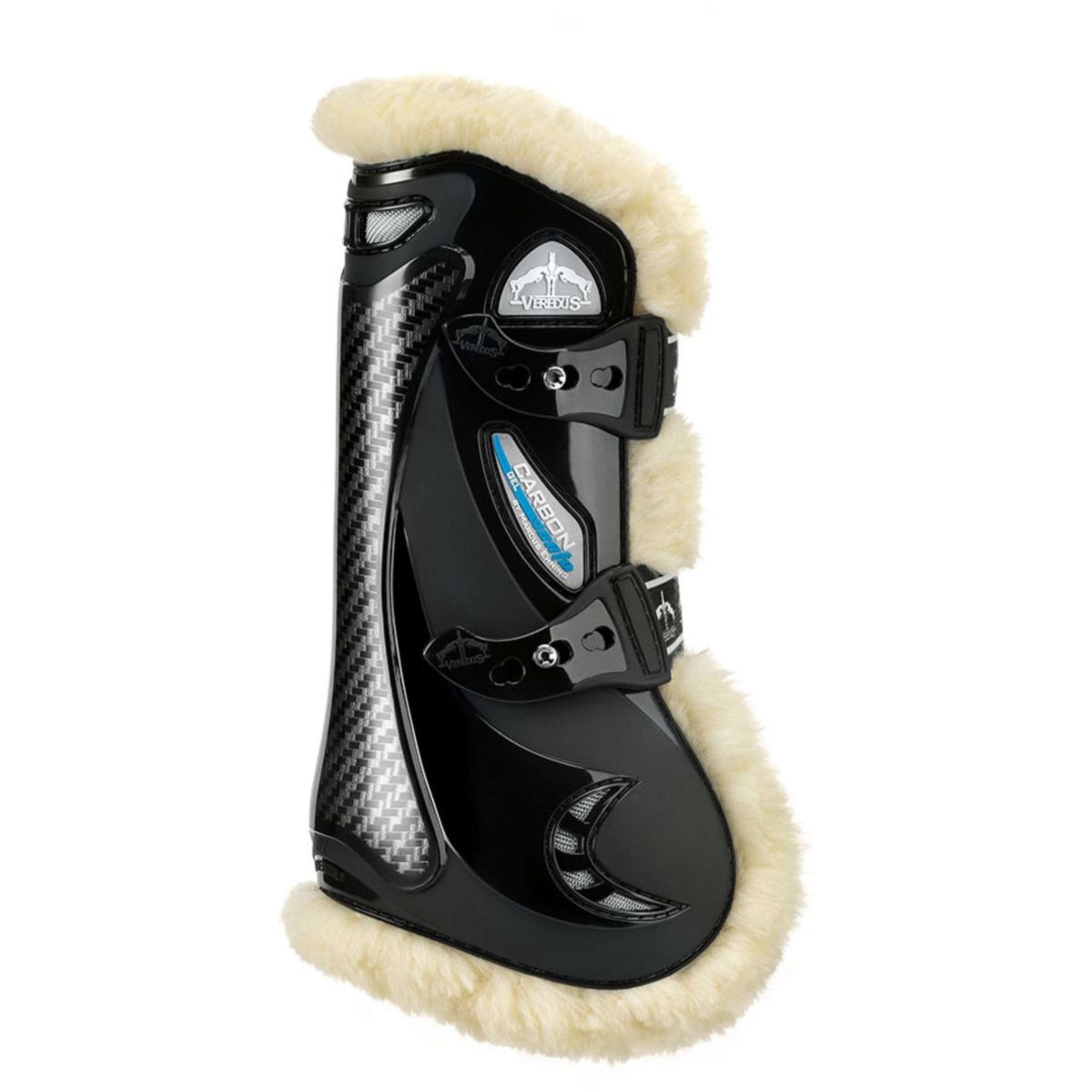 Veredus Peesbeschermers Carbon Gel Vento Front STS Zwart Veredus Peesbeschermers Carbon Gel Vento Front STS Zwart