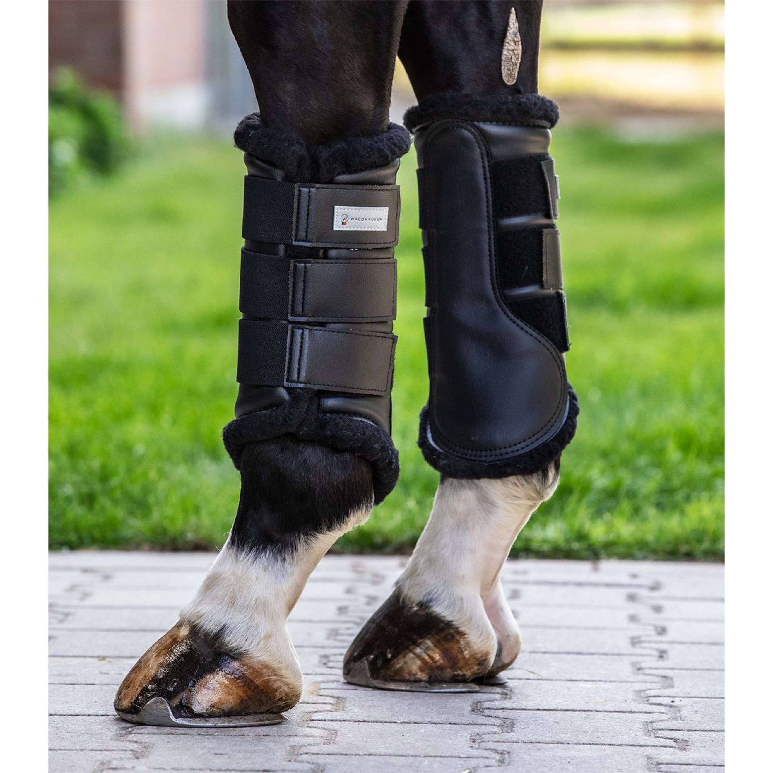Waldhausen Beenbeschermers Soft Dressuur Zwart Waldhausen Beenbeschermers Soft Dressuur Zwart
