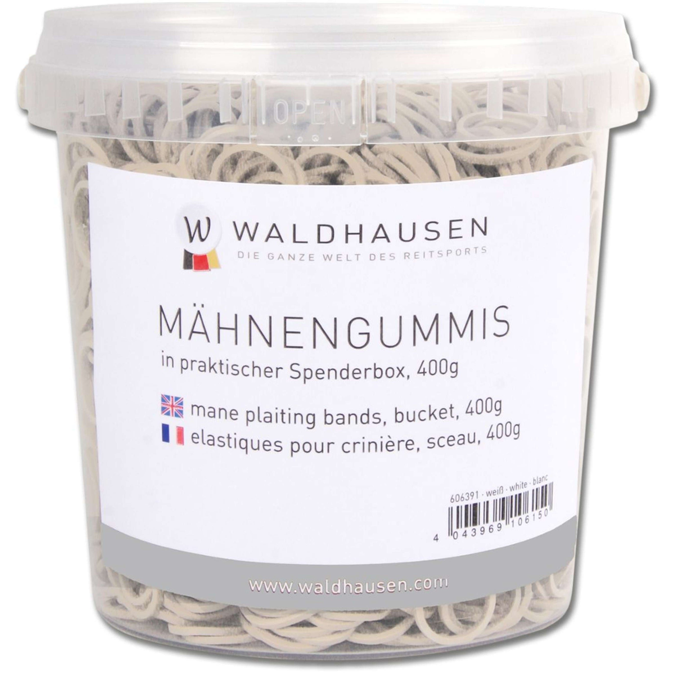 Waldhausen Manenelastiekjes in Emmer Wit