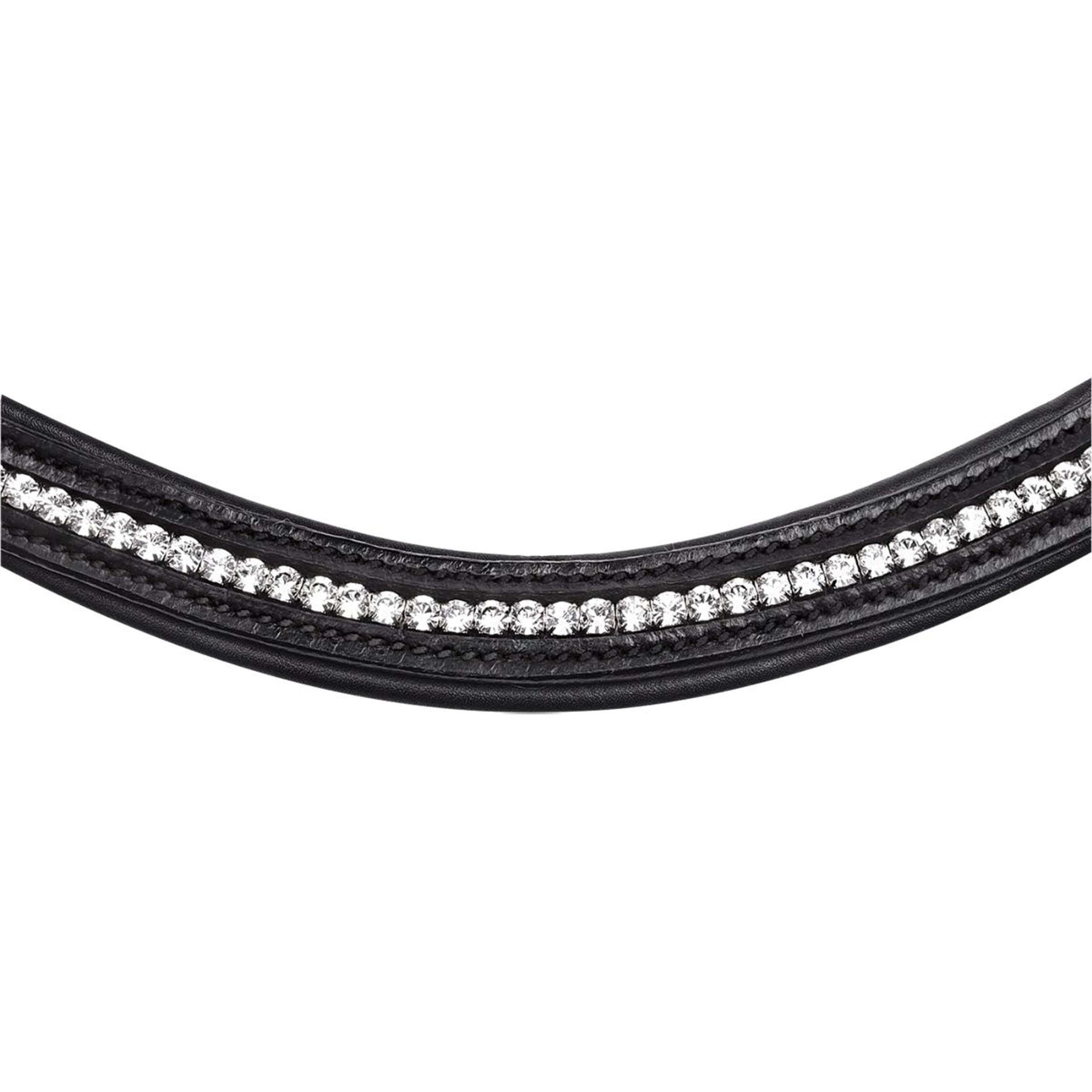 Waldhausen Trenshoofdstel X-Line Supersoft Glam Engels Gecombineerd Zwart Waldhausen Trenshoofdstel X-Line Supersoft Glam Engels Gecombineerd Zwart