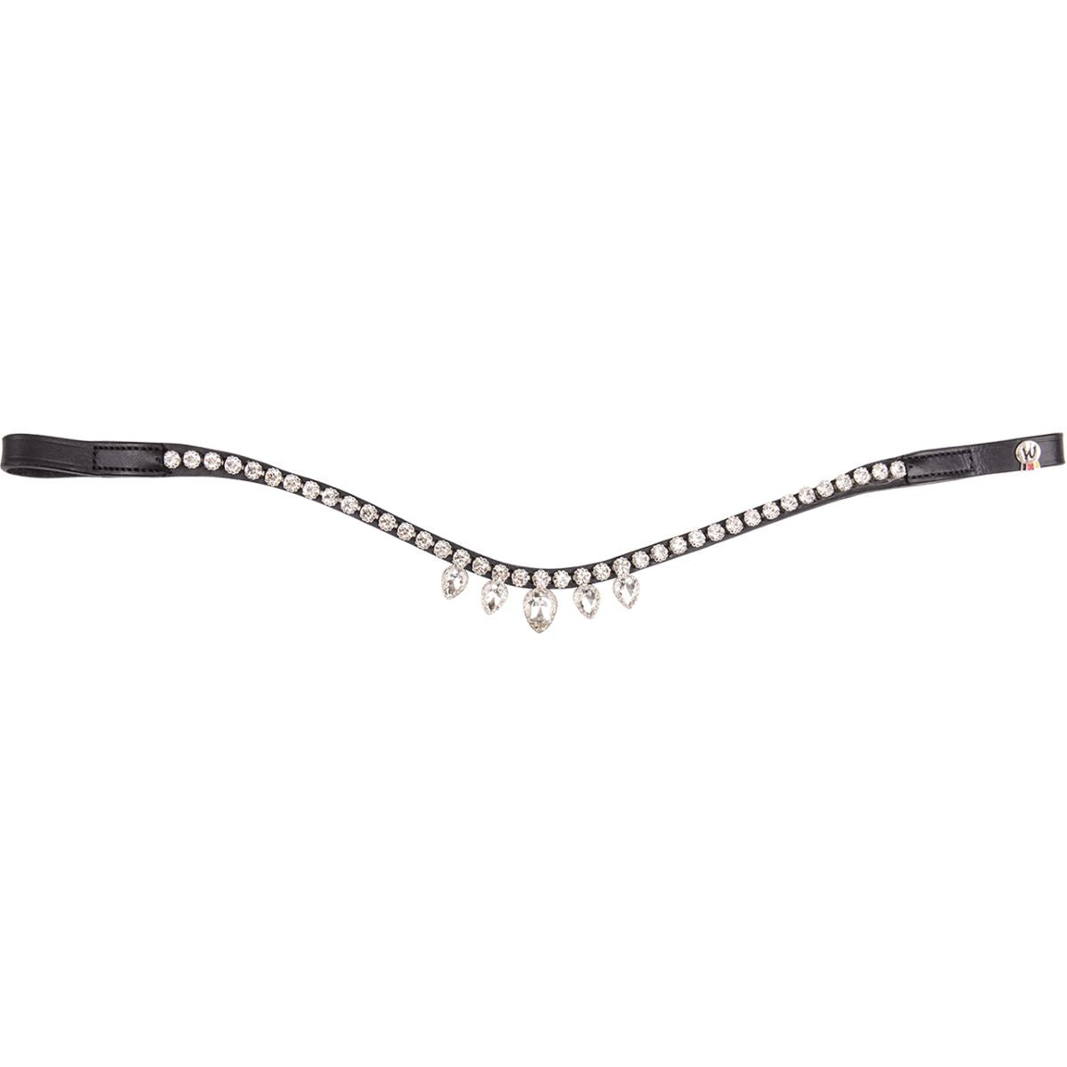 Waldhausen Frontriem X-Line Diadem Zwart/Wit