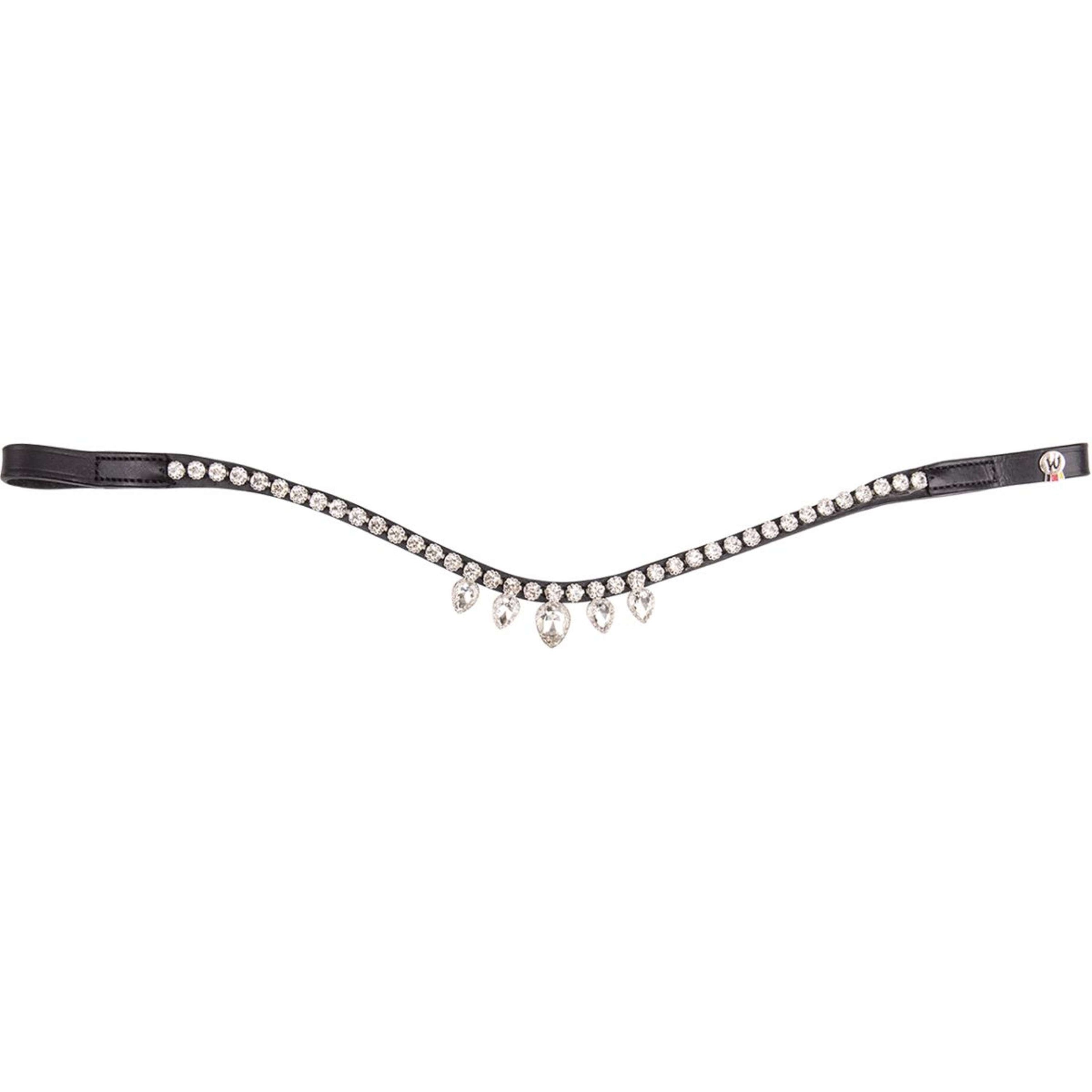 Waldhausen Frontriem X-Line Diadem Zwart/Wit Waldhausen Frontriem X-Line Diadem Zwart/Wit