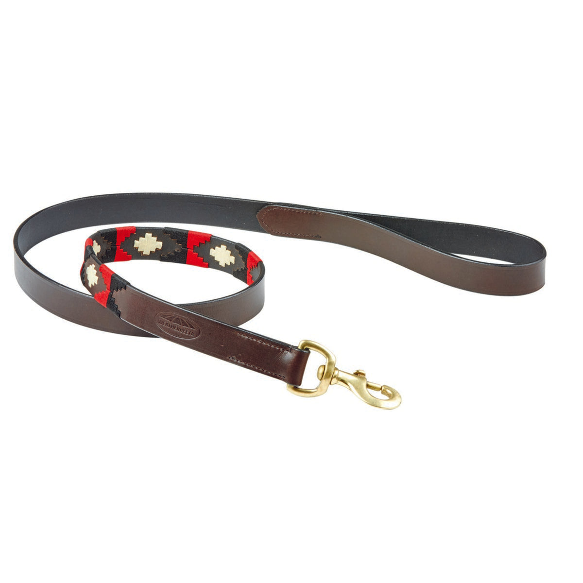 Weatherbeeta Hondenriem Polo Leer Cowdray/Brown/Black/Red/White