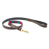 Weatherbeeta Hondenriem Polo Leer Beaufort/Brown/Pink/Blue