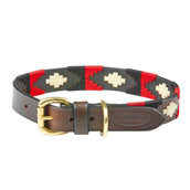 Weatherbeeta Halsband Polo Leer Cowdray/Brown/Black/Red/White