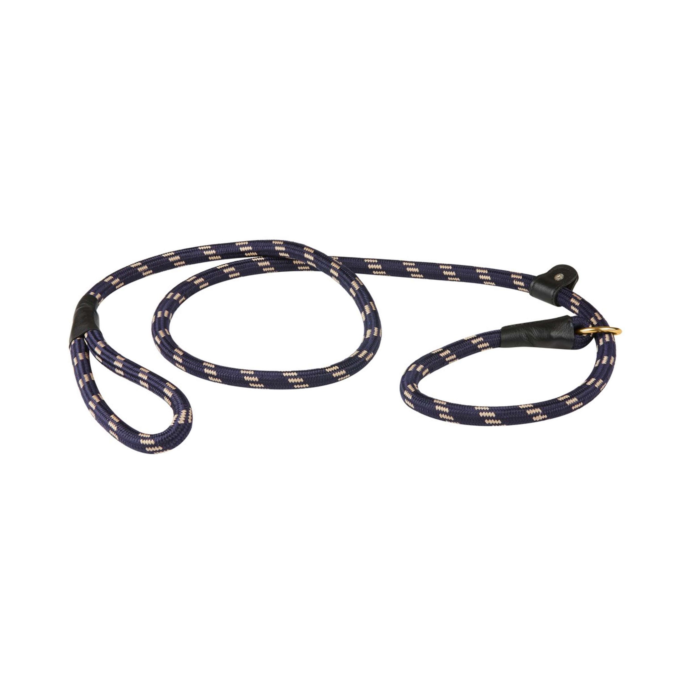 WeatherBeeta Slip Dog Lead Rope Leather Navy/Brown WeatherBeeta Slip Dog Lead Rope Leather Navy/Brown