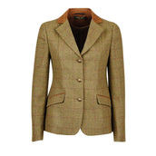 Dublin Wedstrijdjasje Albany Tweed Suede Collar Tailored Kids Bruin/Groen