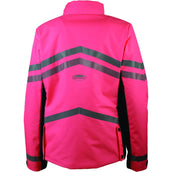 Weatherbeeta Jas Reflective HiVis Gewatteerd Waterproof voor Kinderen Roze