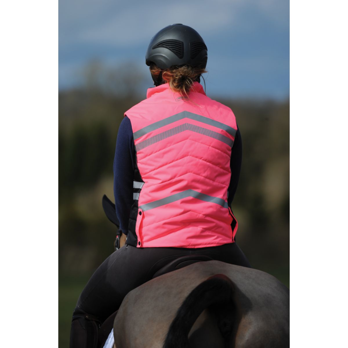 Weatherbeeta Bodywarmer Reflective HiVis Gewatteerd Roze