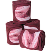 Weatherbeeta Bandages Fleece 4 Stuks Burgundy