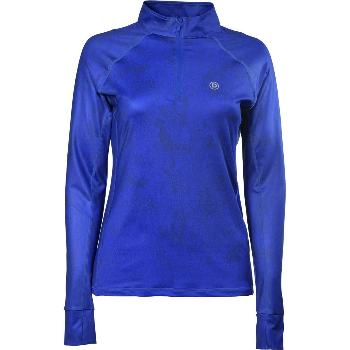 Dublin Shirt Sapphire Print Lange Mouwen Cobalt