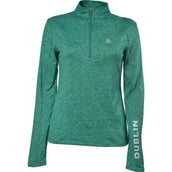 Dublin Shirt Erin CDT 1/4 Zip Lange Mouwen Emerald