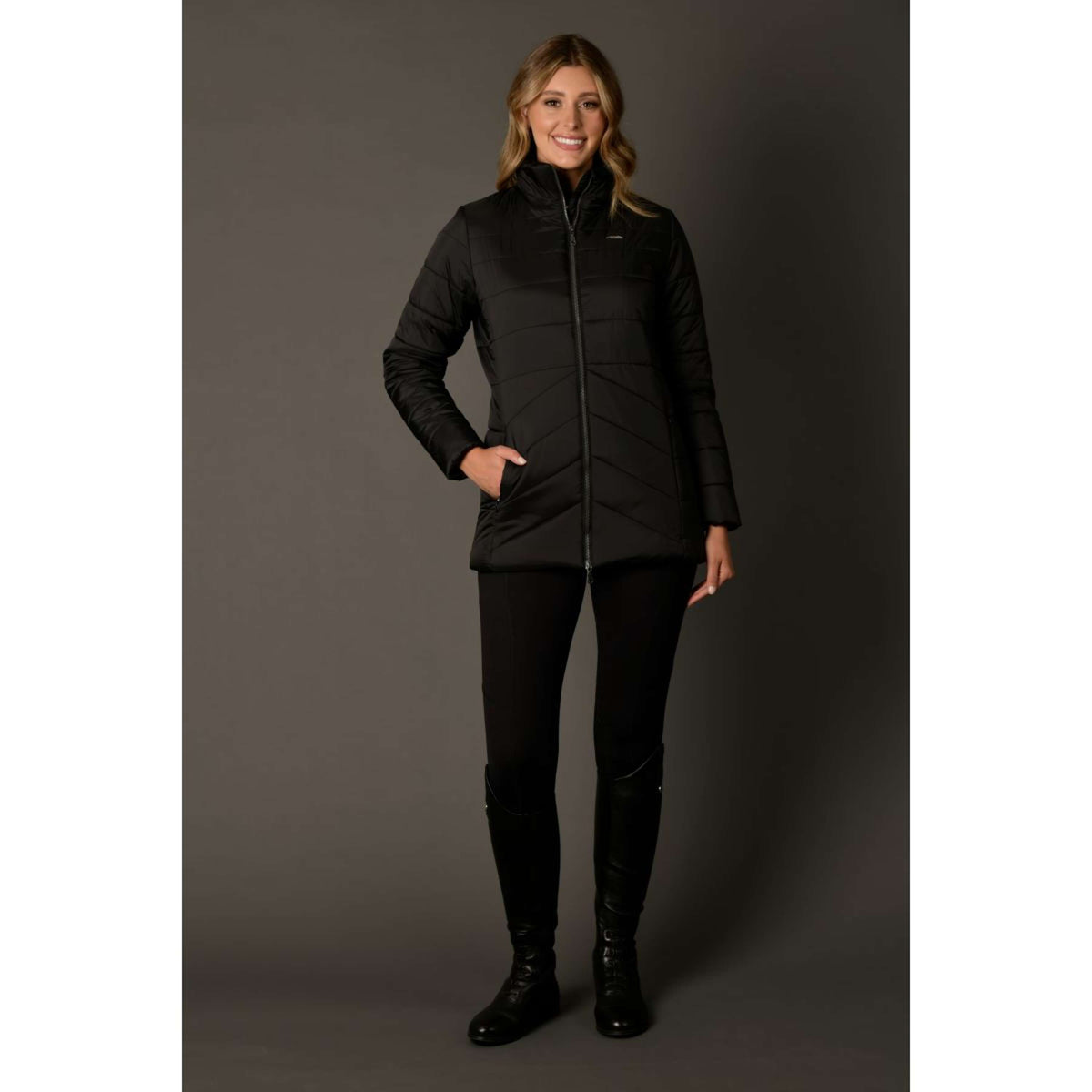 Weatherbeeta Jas Harlow Puffer Zwart