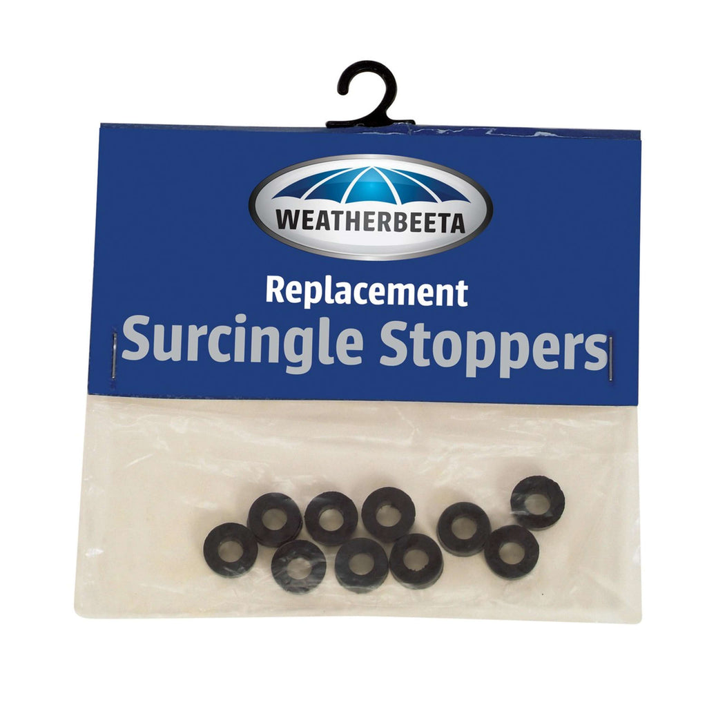 WeatherBeeta Singel Stoppers Rubber 10 Stuks Black