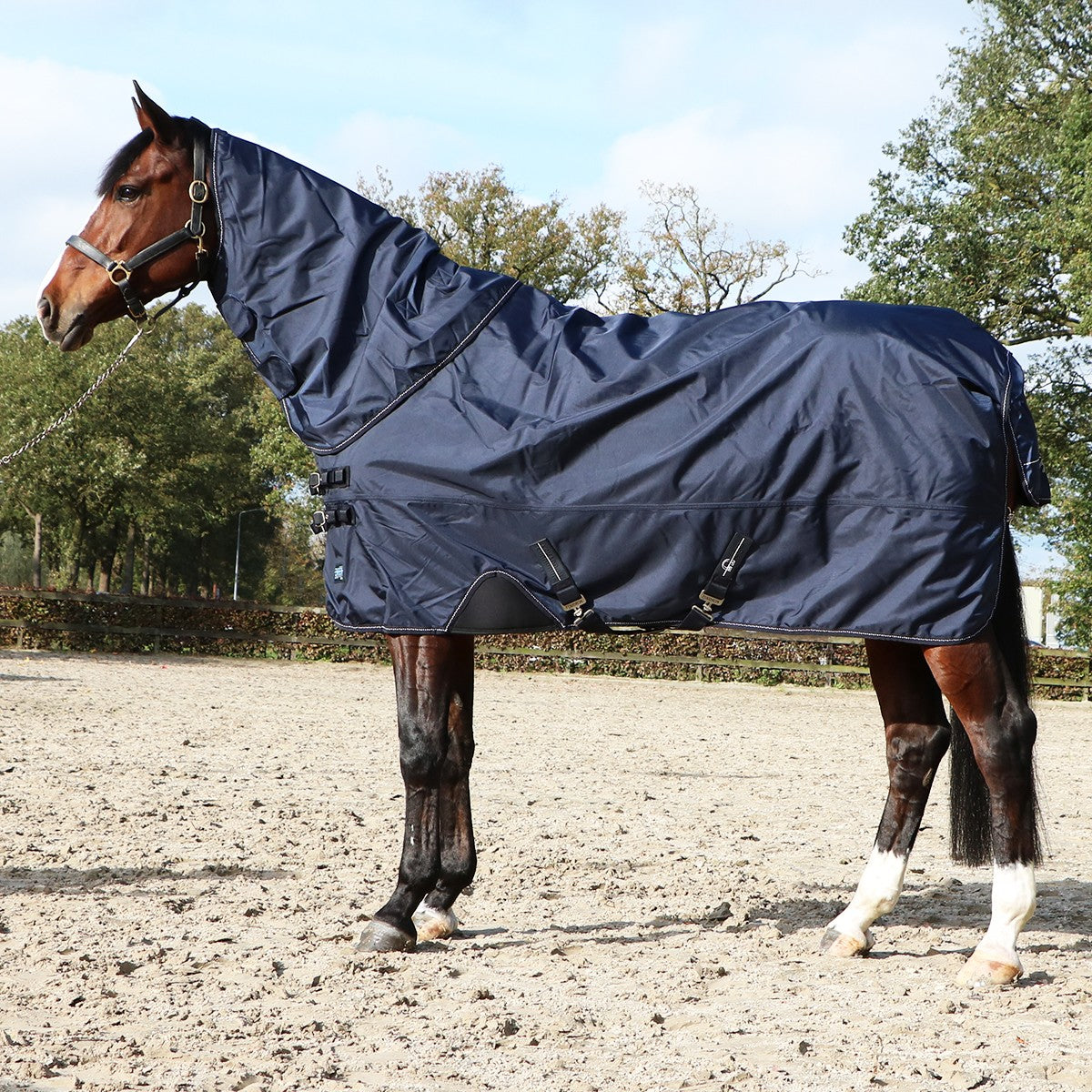 Eskadron Turnout Rug Omega 1680D Fleecelining Dark Navy