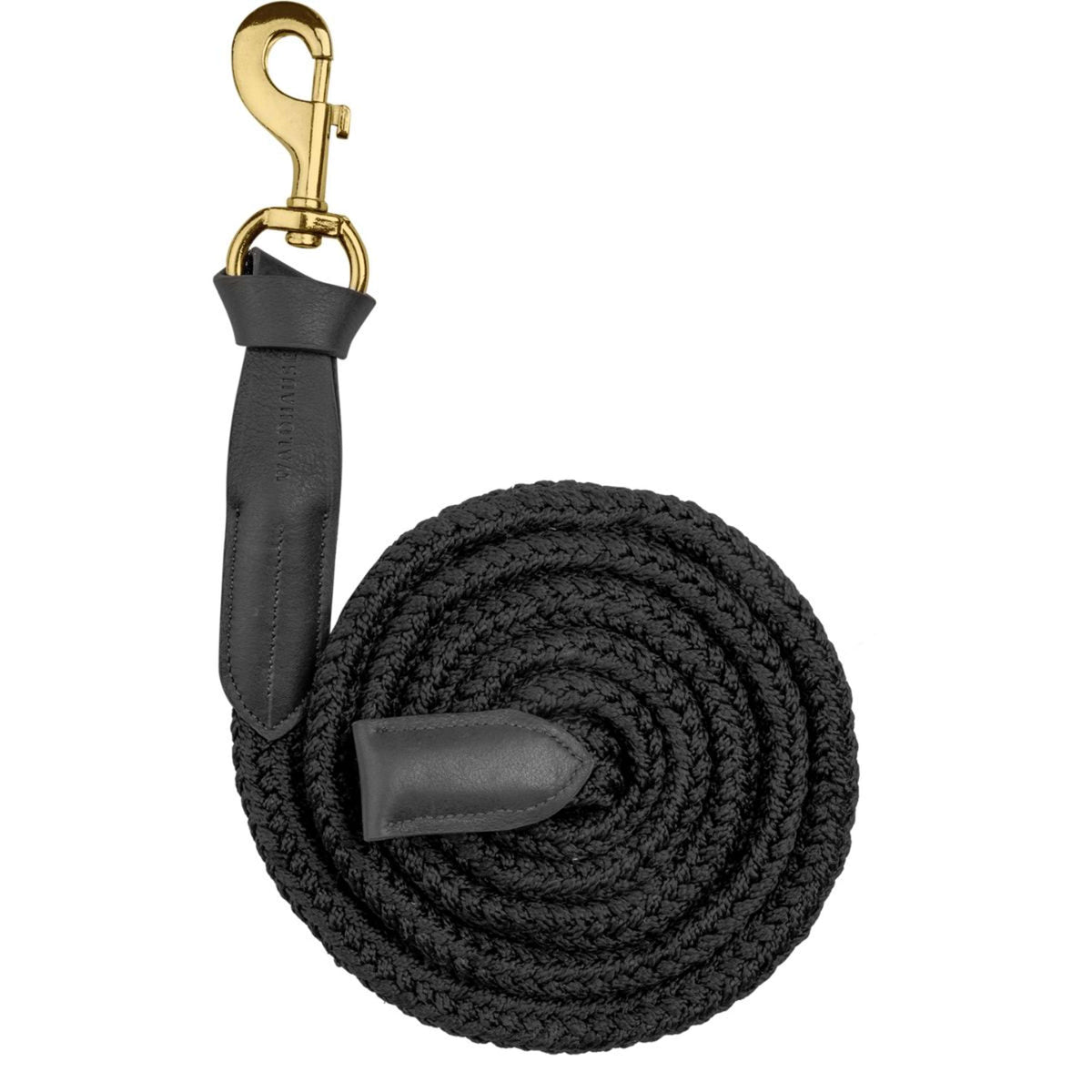Waldhausen Halstertouw Royal met Musketonhaak Zwart