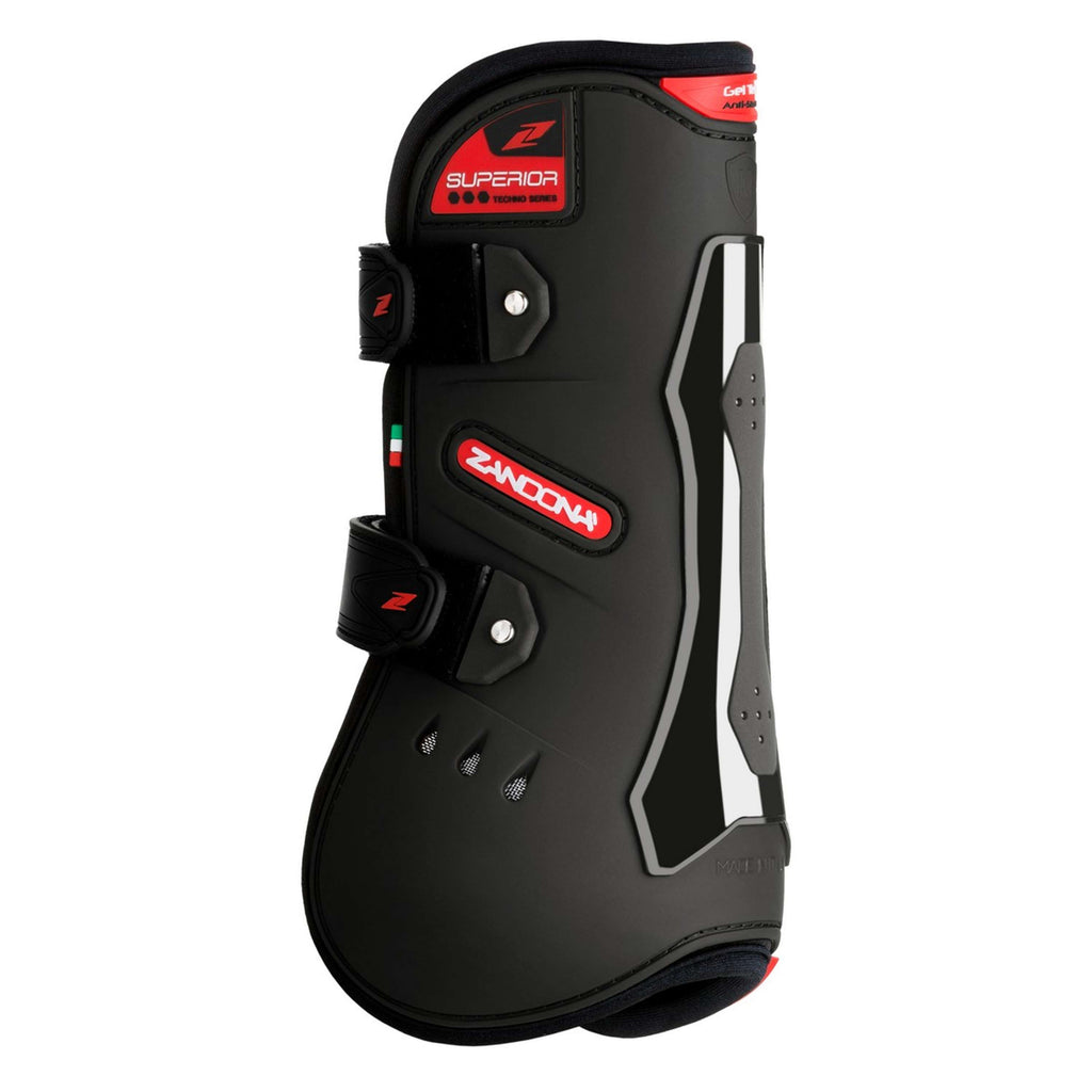 Zandona Peesbeschermers Superior Air Velcro Tendon Zwart