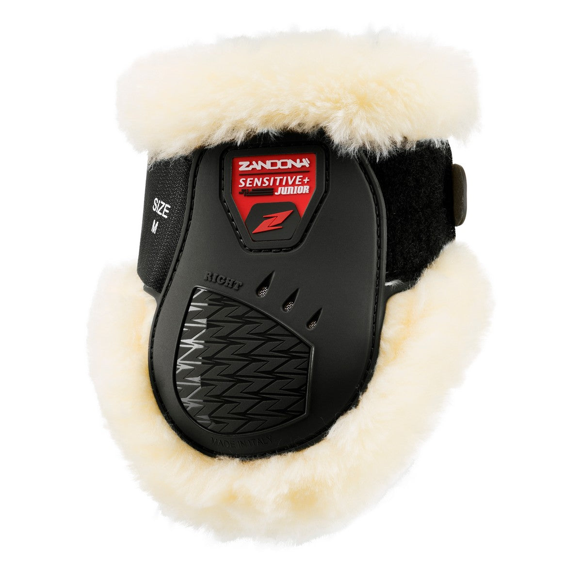 Zandona Strijklappen Carbon Air Sensitive Plus Junior Fetlock Zwart