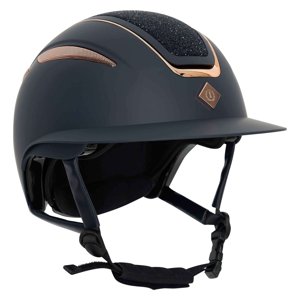 Imperial Riding Cap IRHOlania Deluxe Big Visor Navy/Rosegold