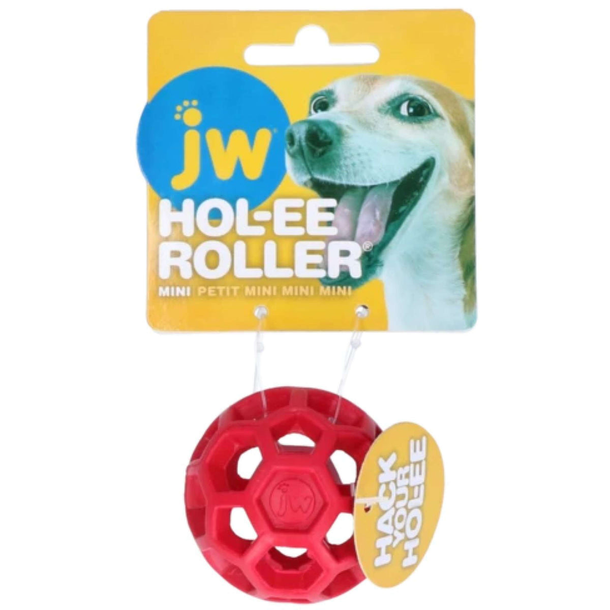 JW Speelbal HOL-EE Roller Mini Rood