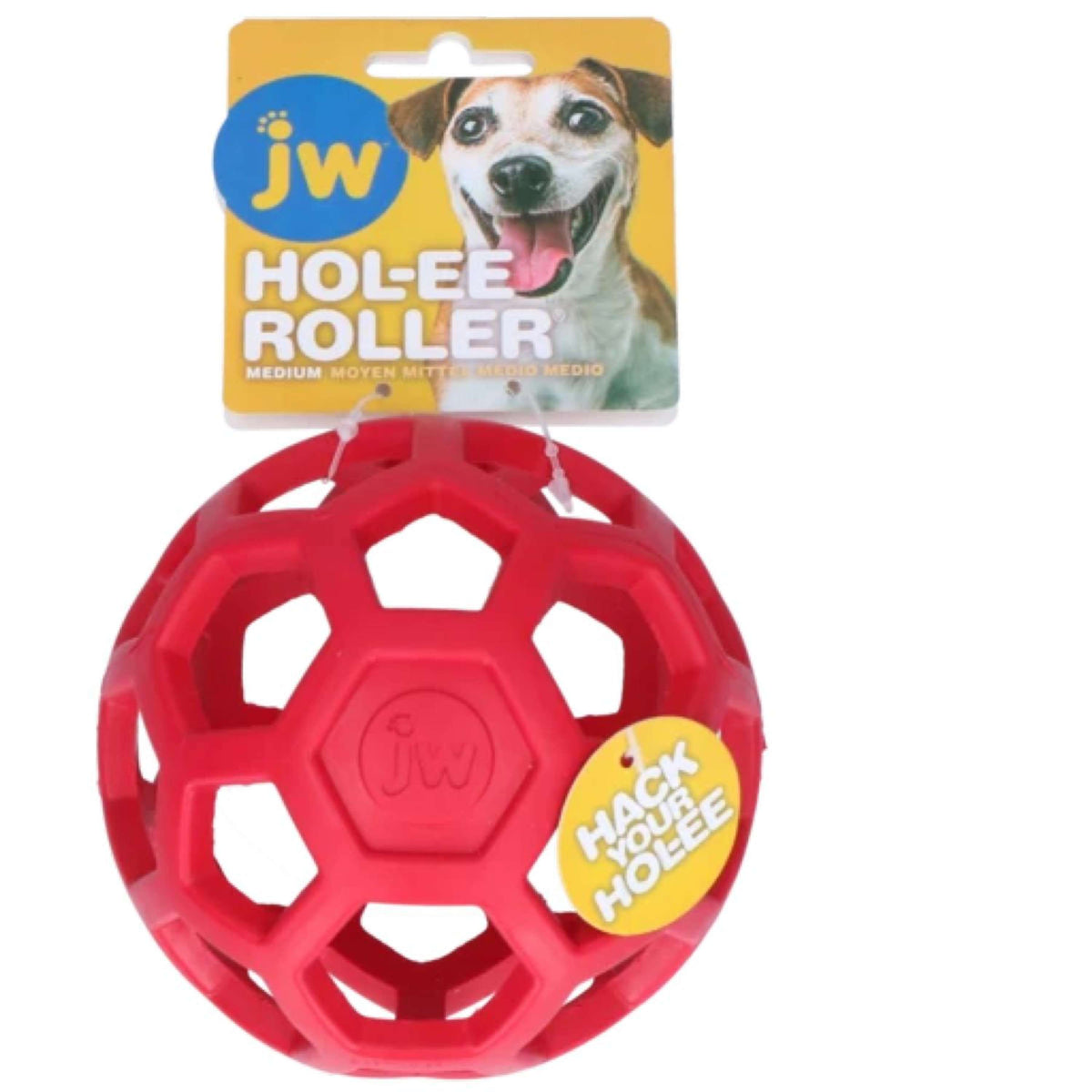 JW Speelbal HOL-EE Roller M Rood