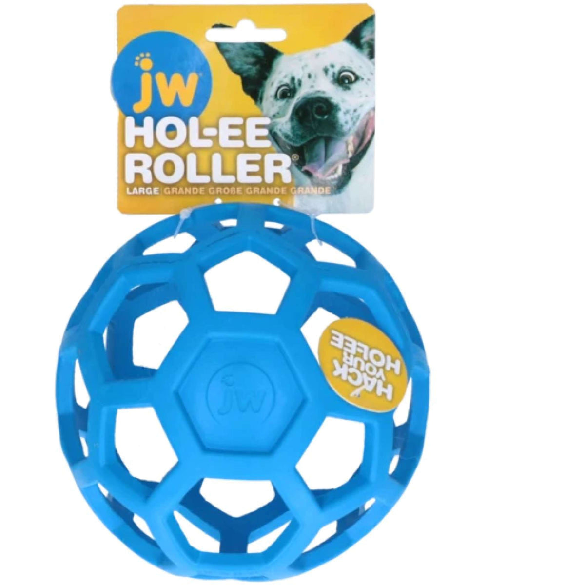 JW Speelbal HOL-EE Roller L Blauw