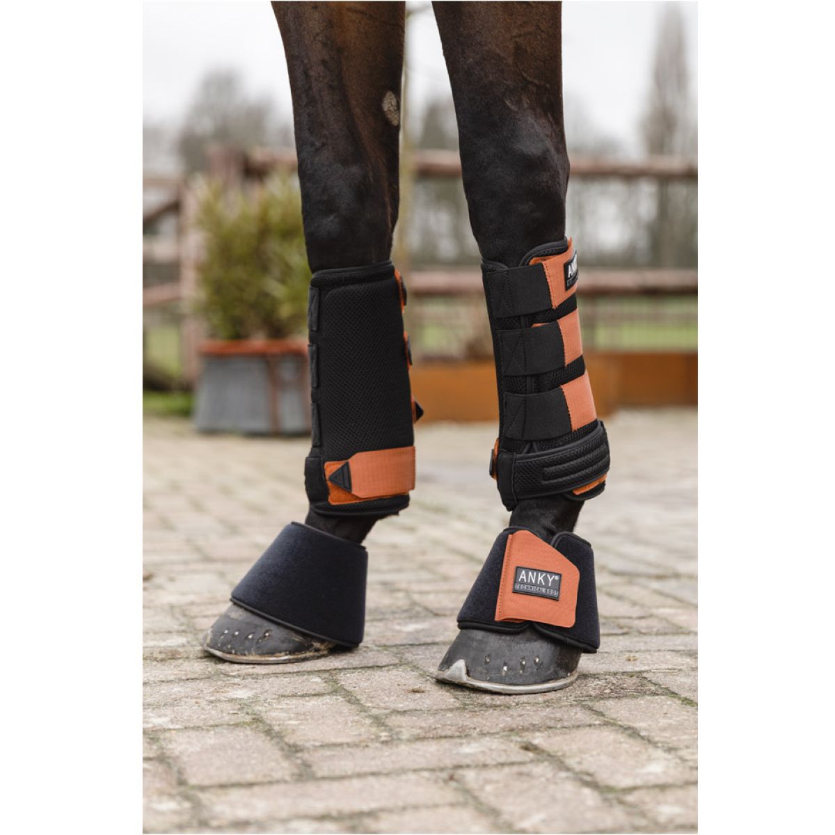 ANKY Springschoenen Neoprene Black/Rust