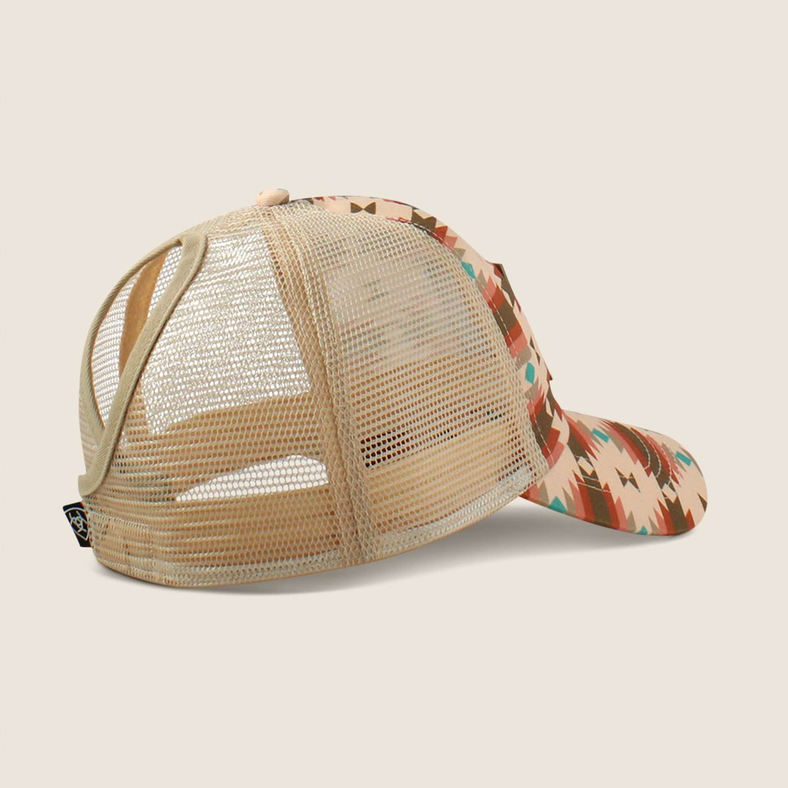 Ariat Pet South West Print Logo Patch Dames Roze