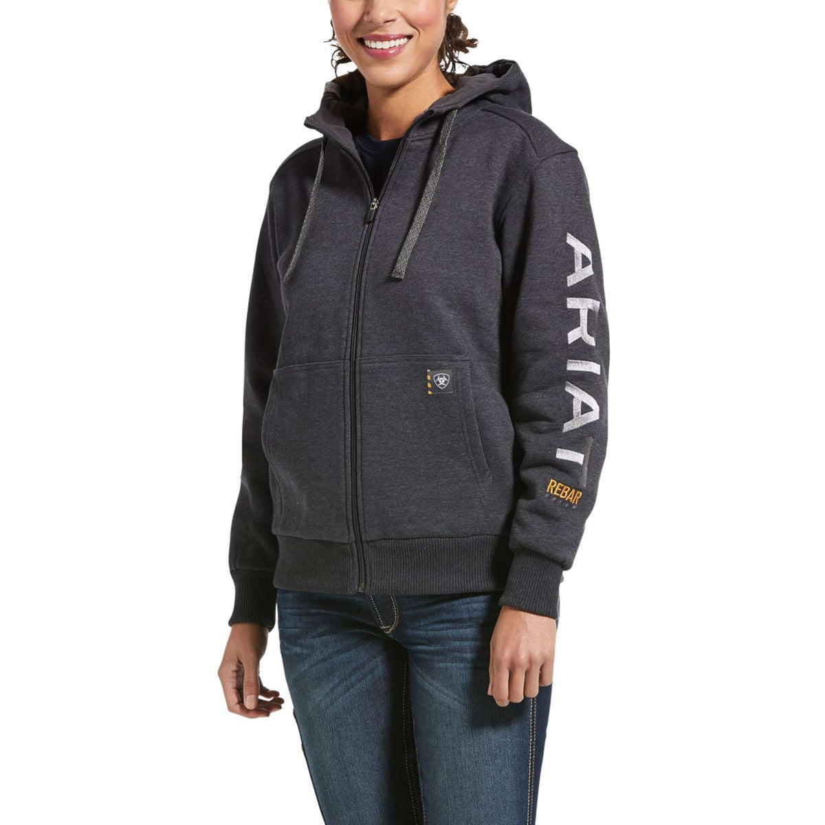 Ariat Vest Rebar All-Weather Dames Charcoal Heather
