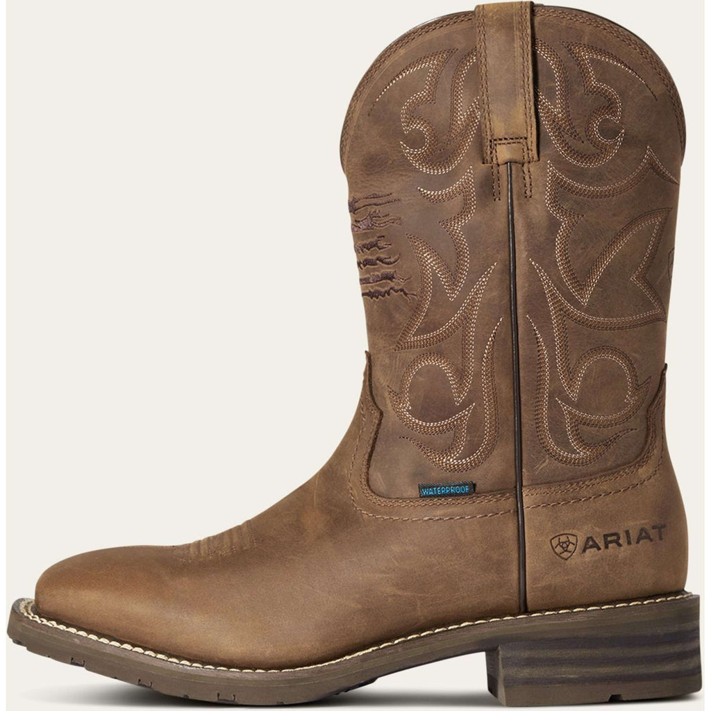 Ariat Western Boots Hybrid Patriot H2O Heren Distressed Brown