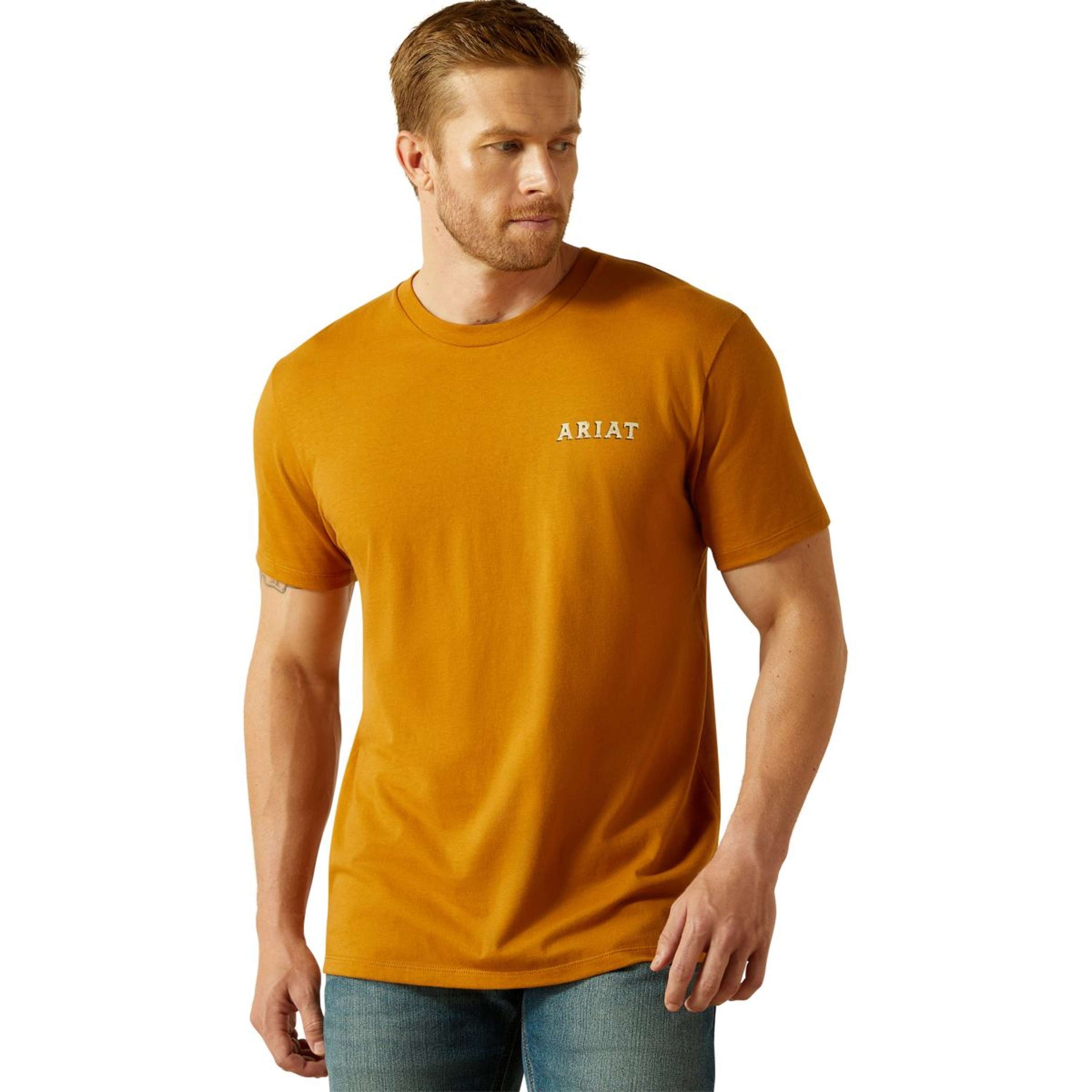 Ariat T-Shirt Scorpion Seal Heren Oranje