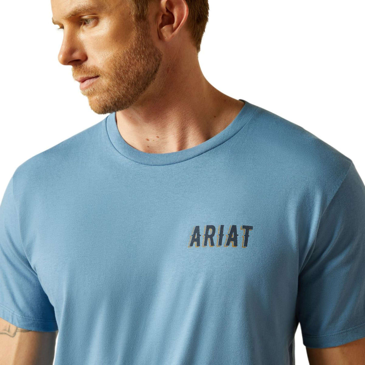 Ariat T-Shirt Blazing Saddle Heren Blauw