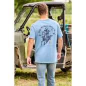Ariat T-Shirt Blazing Saddle Heren Blauw
