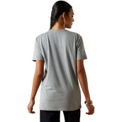 Ariat T-Shirt Don't Press Your Luck Dames Ice Blue