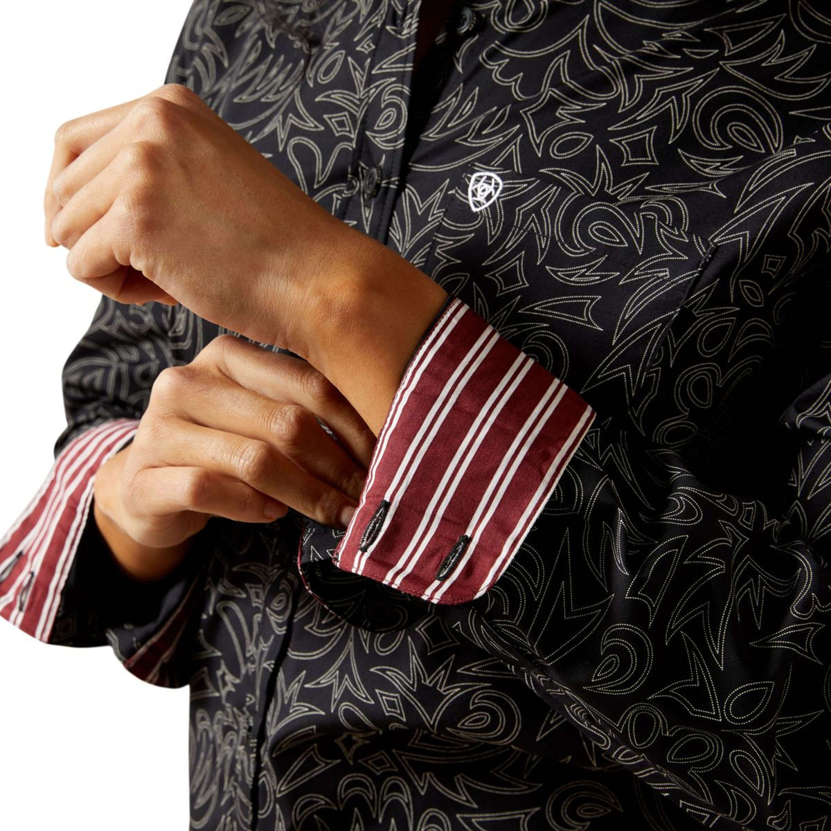 Ariat Blouse Kirby Dames Zwart