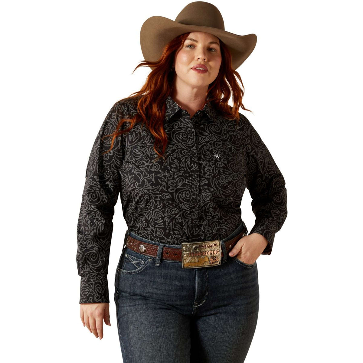 Ariat Blouse Kirby Dames Zwart
